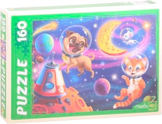 Мозаика/пазл Рыжий кот Животные в космосе
