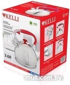 Чайник со свистком KELLI KL-4317 (коричневый)