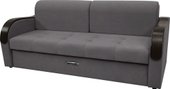 Диван Сириус Лидер-1 ППУ (Eva 07 велюр темный серый)