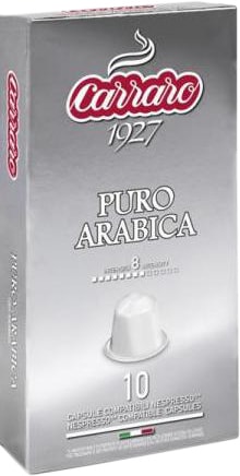 Кофе в капсулах Carraro Puro Arabica в капсулах Nespresso 10 шт