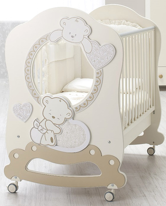 Классическая детская кроватка Italbaby Jolie Oblo 070.0850-6 (кремовый)