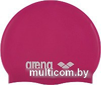 Шапочка для плавания ARENA Classic Silicone Jr 91670 91 (fuchsia/white)