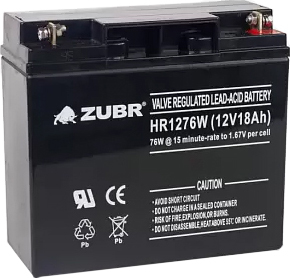 Аккумулятор для ИБП Zubr HR 1276 W (12 В/18 А·ч)