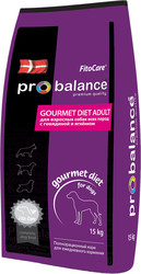 Корм для собак Probalance Gourmet Diet Adult Beef & Lamb 15 кг