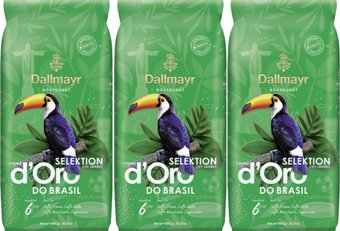 Кофе Dallmayr Crema d'Oro Selektion Des Jahres do Brazil зерновой 3x1кг