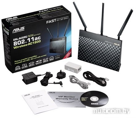 Беспроводной DSL-маршрутизатор ASUS DSL-AC68U