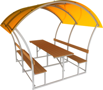 Беседка Импласт Астра 2.9x1.7м / 40x20мм