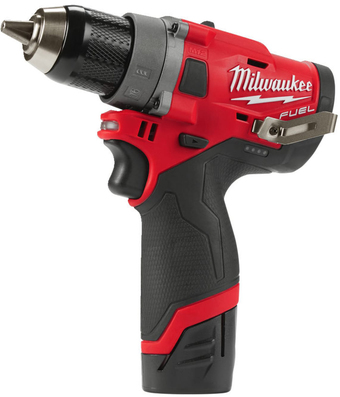 Дрель-шуруповерт Milwaukee M12 FDD-202X Fuel 4933459816 (с 2-мя АКБ, кейс)