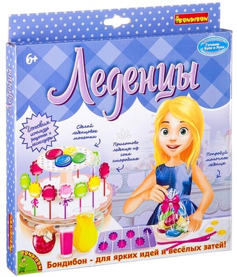 Набор для опытов Bondibon Науки с Буки Леденцы 4 эксперимента ВВ2600