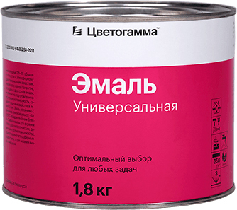 Эмаль Цветогамма ПФ-115 ТУ 1.8 кг (красный)