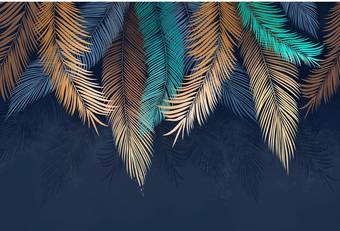 Фотообои Vimala Листья тиффани 270x400