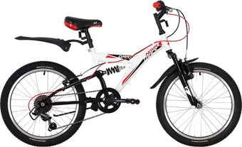 Детский велосипед Novatrack Dart 20 20SS6V.DART.WT20 (белый/черный, 2020)