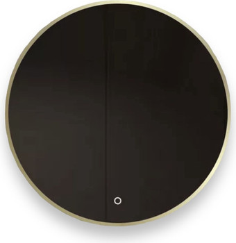 Зеркало eMZe Led с подсветкой и УФ-окантовкой D60 LED.UV.60.60.AUR (золото)