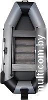 Моторно-гребная лодка Vivax К300Т с ковриком-сланью (без киля, серый/черный)