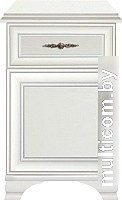 Тумба Black Red White Kentaki S320-KOM1D1S/L (белый/белый)