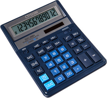 Бухгалтерский калькулятор Citizen SDC-888XBL