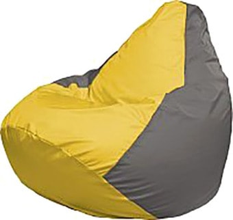 Кресло-мешок Flagman Груша Мега Super Г5.1-34 (желтый/серый)