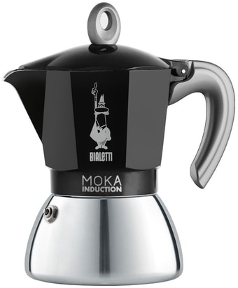 Гейзерная кофеварка Bialetti Moka Induction 2021 (4 порции, черный)