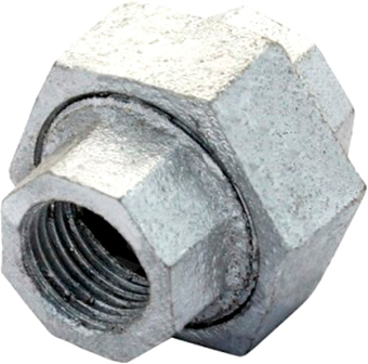 Фитинг Fittex PLUS Соединитель Разборный Американка Ду 20 (3/4&quot;) 127-3559 (чугун оцинкованный)