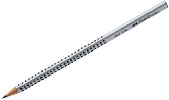 Простой карандаш Faber Castell Grip 2001 117002 (2B, серебристый)