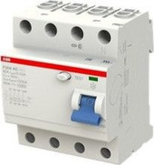 Устройство защитного отключения ABB F204 AC-80/0.03 4P 80A 30mA 10kA 4M 2CSF204001R1800