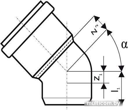 Ostendorf отвод KGB 110x15°