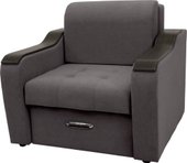 Кресло Сириус Лидер-3 НПБ 105x110 (Eva 24 велюр темно-серый)