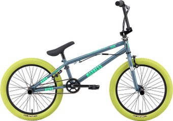 Велосипед Stark Madness BMX 2 2025 (темно-серый/матовый зеленый/неон/зеленый)