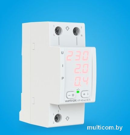 Реле напряжения Welrok VIP-40 red (красный)