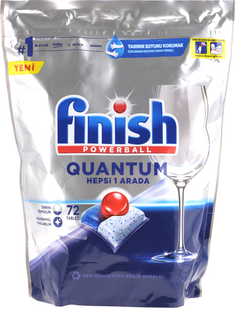 Таблетки для посудомоечной машины Finish Powerball Quantum (72 шт)