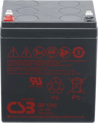 Аккумулятор для ИБП CSB GP1245 16W F2 (12В/4.5Ач)