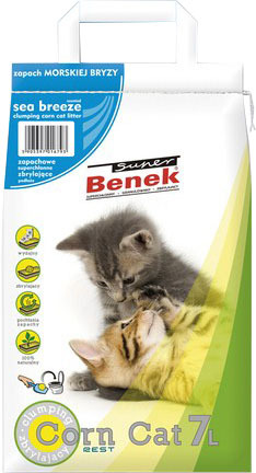 Наполнитель Super Benek Corn Cat Морской бриз 25 л