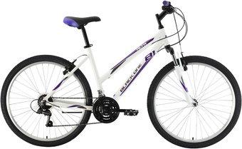 Велосипед Black One Alta 26 Alloy р.18 2021 (белый/фиолетовый)
