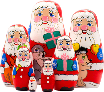 Развивающая игра Брестская Матрешка Рождественские (набор 7 шт)