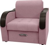 Кресло Сириус Лидер-1 ППУ 105x110 (Eva 14 велюр темно-розовый)
