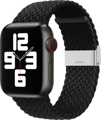 Ремешок Hurtel Strap Fabric для Apple Watch 9/8/7/6/SE/5/4/3/2, 41мм/40мм/38мм (черный)