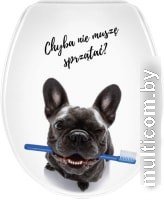 Сиденье для унитаза Bisk Iris Foto Пес 07990