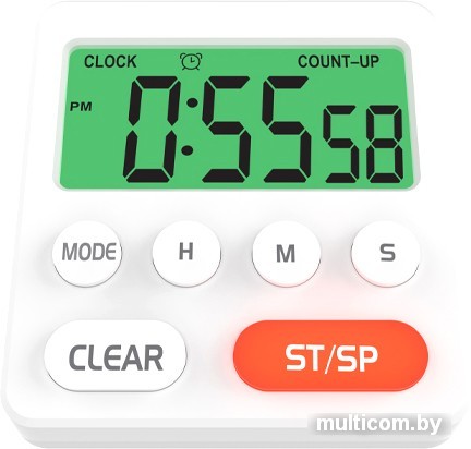 Настольные часы Ritmix CAT-055 (белый)