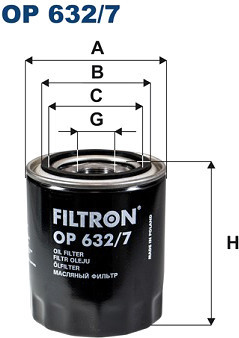 Масляный фильтр Filtron OP 632/7