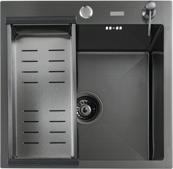 Кухонная мойка Futur FK 4548 B Eco Embossing (черный нано)