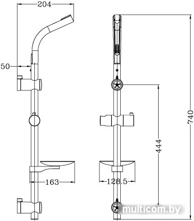Душевая штанга Lemark LM8071C