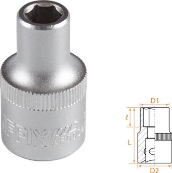 Головка слесарная Affix AF00040008