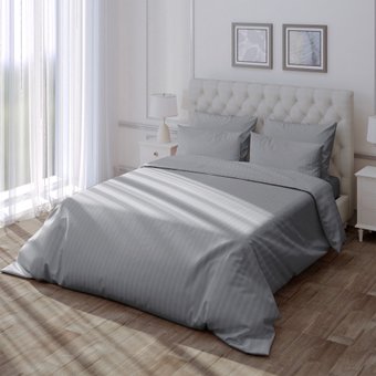 Постельное белье Verossa Stripe Silver moon VRT 200/220М 70309 ST13 01