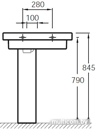 Пьедестал Jacob Delafon Odeon Up E4722G-00