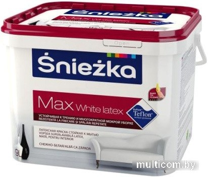 Краска Sniezka Max White Latex 5 л (белоснежный)