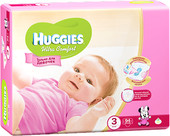 Подгузники Huggies Ultra Comfort 3 для девочек (94 шт)