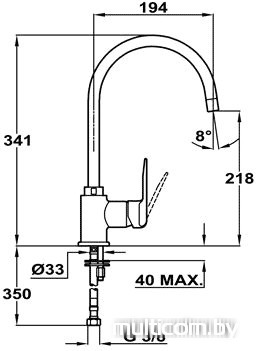 Смеситель TEKA Inca (53.9915.12)
