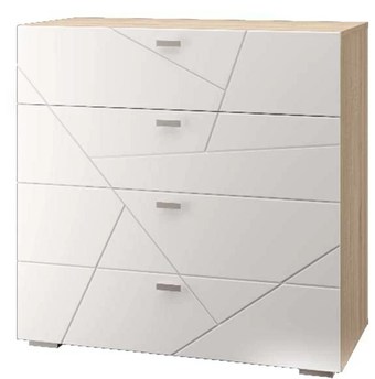 Комод MLK Скайлайн (дуб сонома светлый-белый шагрень)