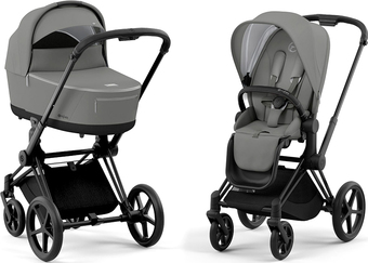 Универсальная коляска Cybex Priam IV (2 в 1, soho grey/matt black)