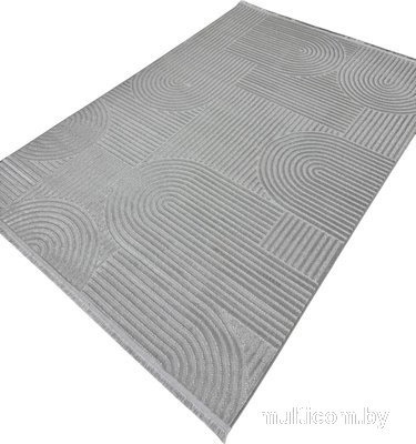 Ковер для жилой комнаты Radjab Carpet Моника Прямоугольник MC 402A 12574RK (0.8x1.5, L.Grey)